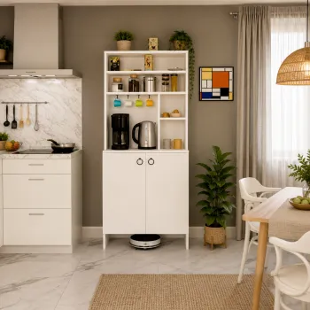 Dulap Bucatarie cu rafturi si 2 usi, PAL 18 mm, 80 x 35 x 170 cm 818d imagine