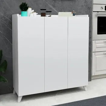 Dulap multifunctional cu 3 usi, Design scandinav modern 103.5 x 90 x 30cm 85c7 imagine