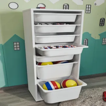 Dulap Multifunctional cu 7 Cosuri, 125x45,4x30 cm bce2 imagine
