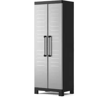 Dulap inalt negru/gri Keter Detroit Multi Purpose 65X45X182 3010 imagine